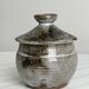 Speckled grey ceramic sugar bowl