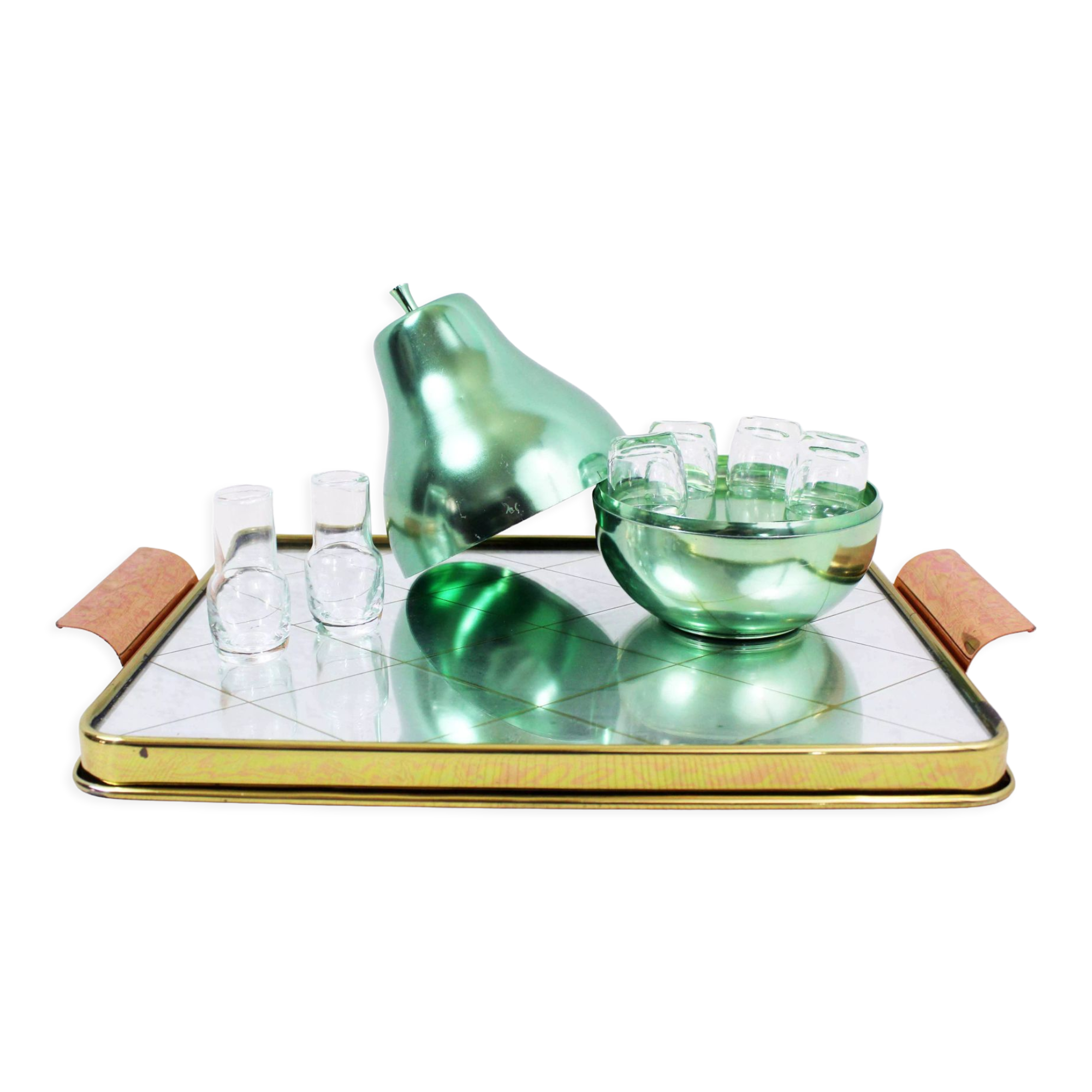 Plateau miroir vintage