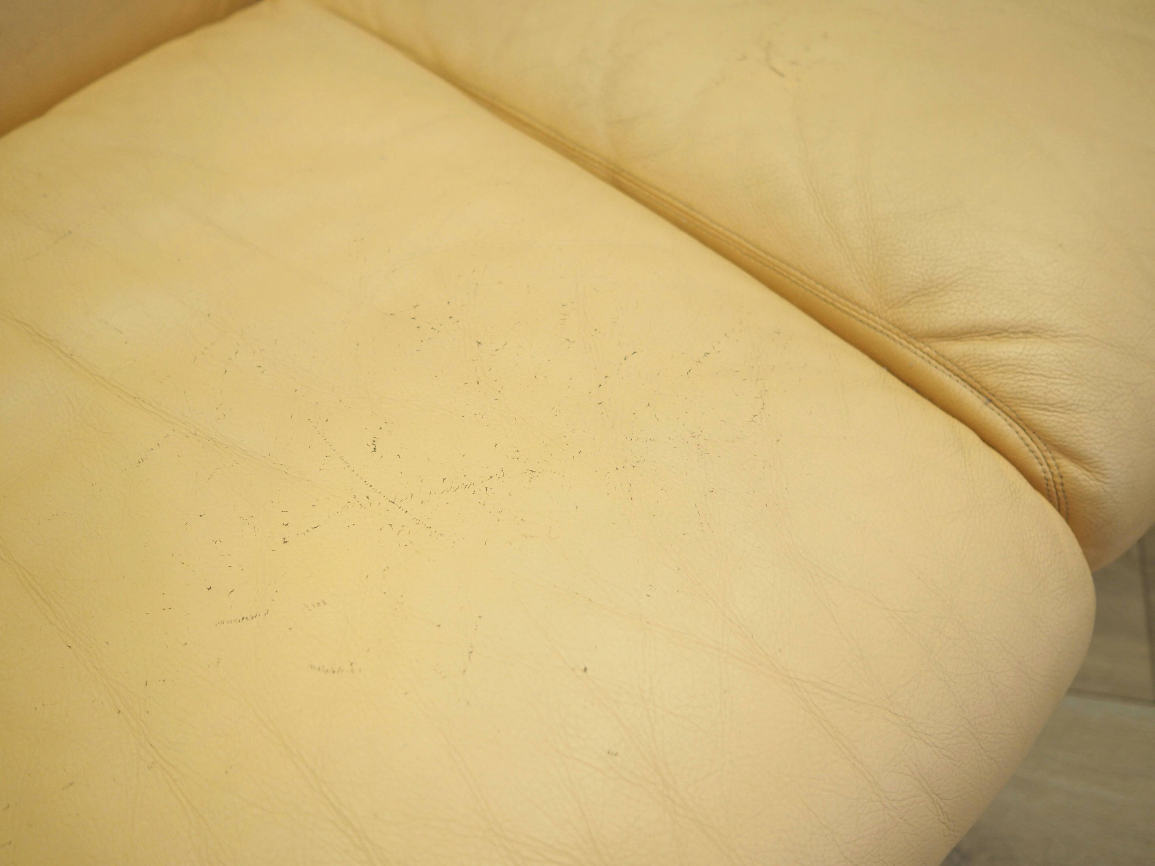 Leather sofa, Italian design, 1960s, production: Italy