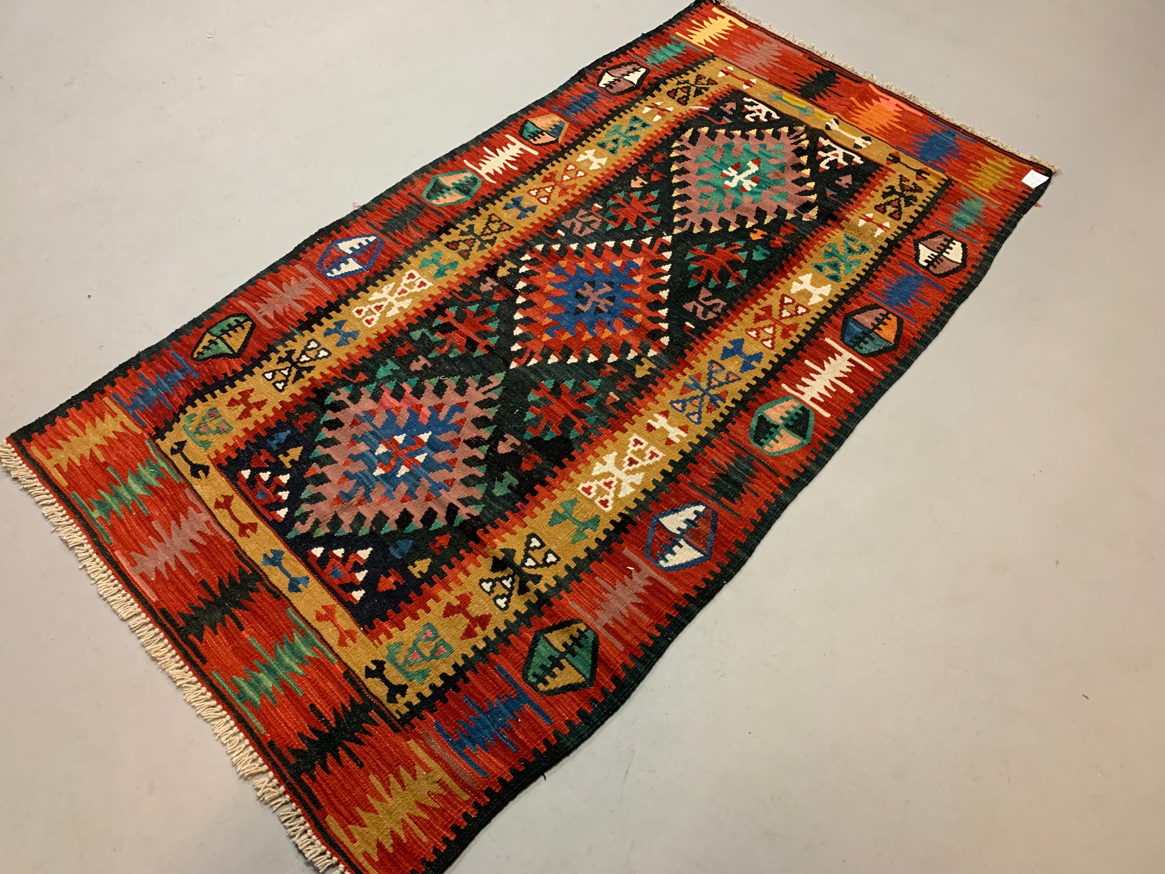 Turkish kilim kelim rug - 188x101 cm