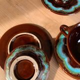 3 large cups / saucers vallauris