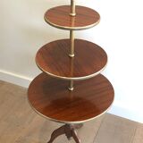 Round table of neoclassical style with triple plateaux 1940