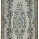 Overdyed Wool Vintage Handmade Carved Rug 169 cm x 288 cm