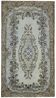 Overdyed Wool Vintage Handmade Carved Rug 169 cm x 288 cm