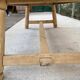 Georges Robert farmhouse table in solid raw wood, 1960, restored