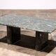 Table basse vintage en pierre naturelle italienne – Design élégant et long
