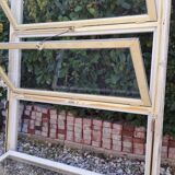 Wooden canopy 3 windows with bellows and abbatant