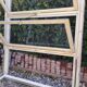 Wooden canopy 3 windows with bellows and abbatant
