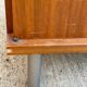 Scandinavian wooden chest of drawers sideboard cabinet with 2 doors 123cm