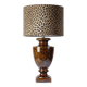 Vintage Italian lamp in pyrite ceramic, 1970s-1980s Hollywood Regency.