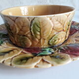 Jam maker, compotier, pot, candy slurry Sarreguemines strawberries