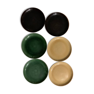 6 assiettes plates Ceramart