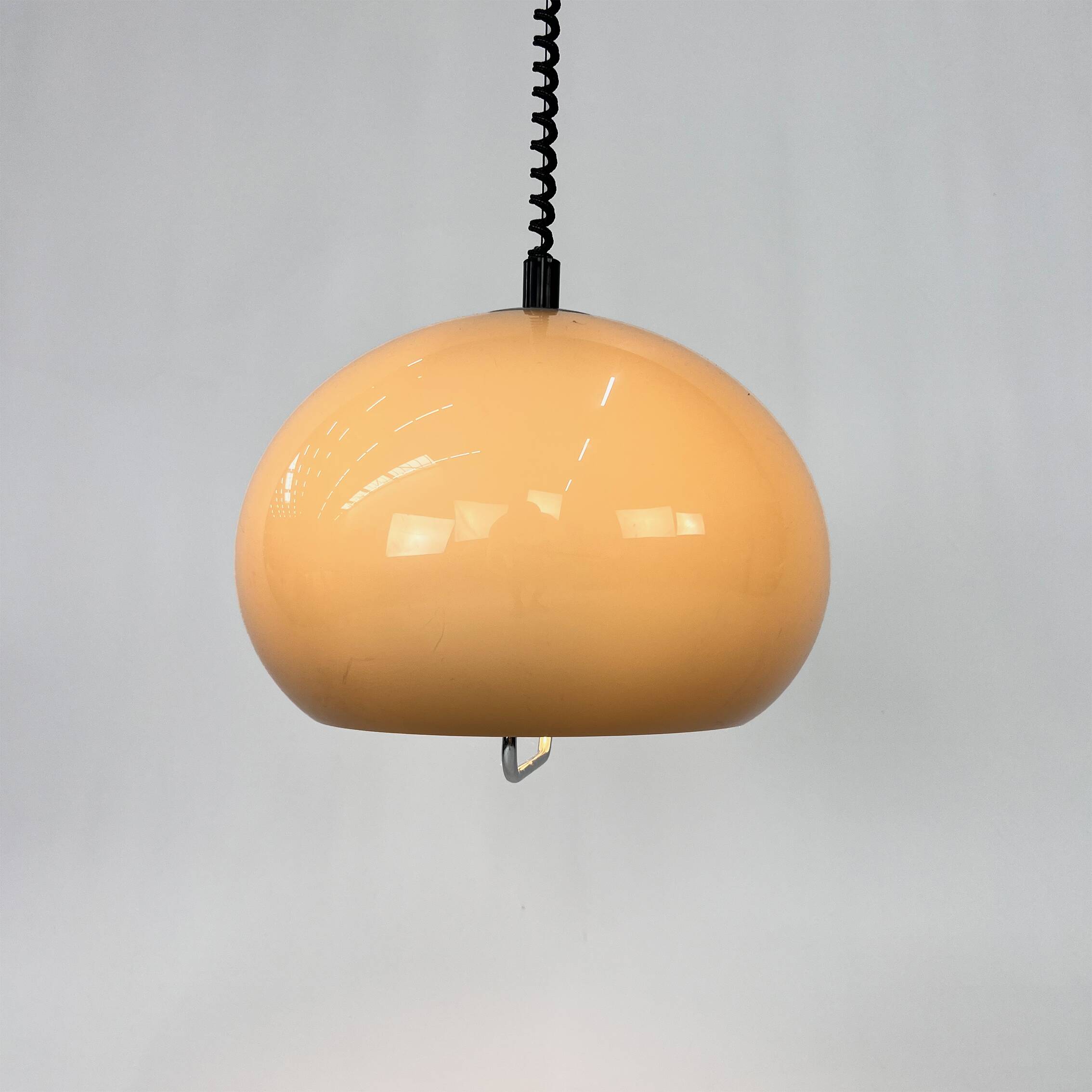 Vintage Dutch design mushroom pendant by Dijkstra, 1960s