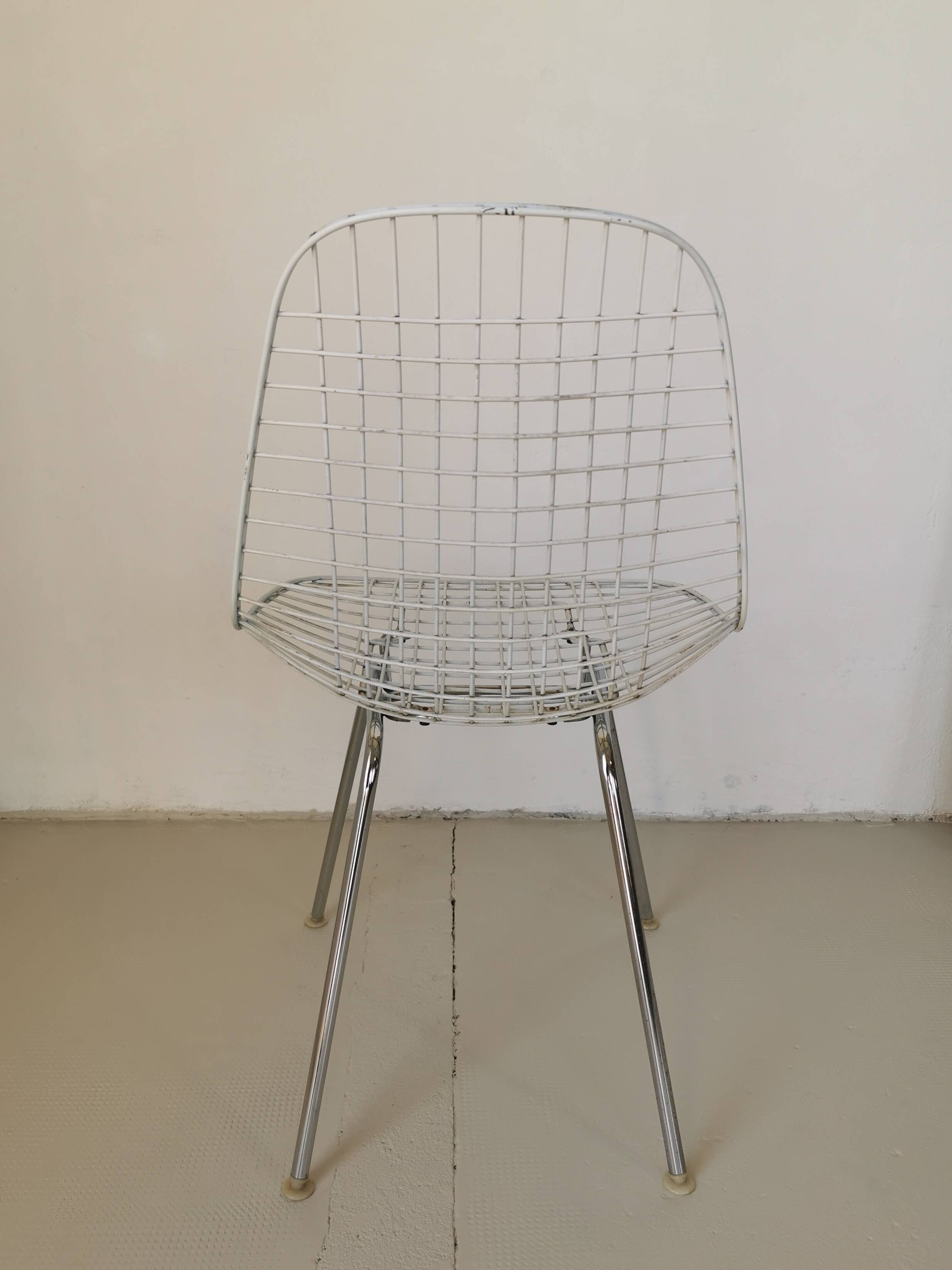Eames DKX wire chair for Herman Miller