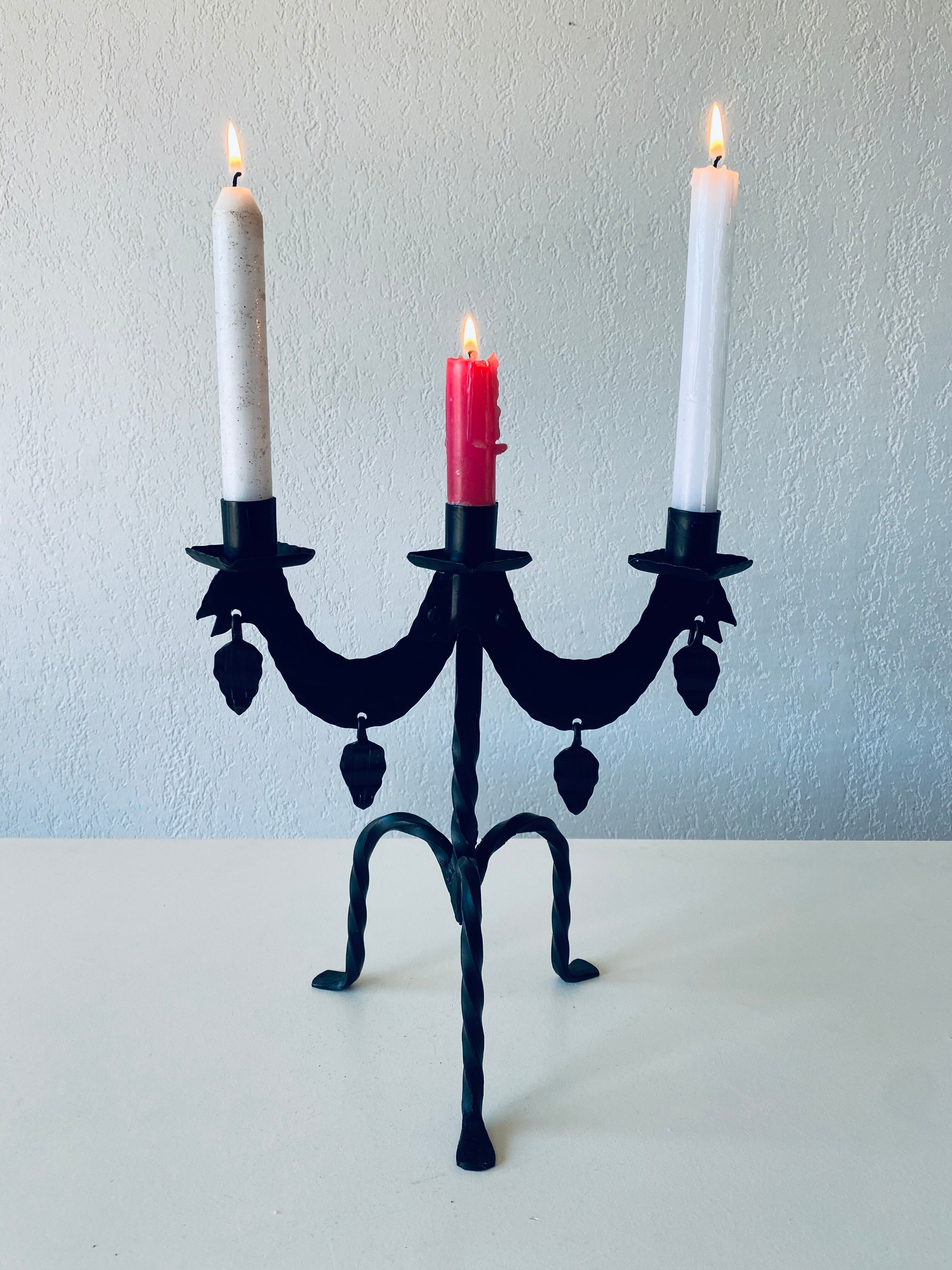 Swedish iron candle holder