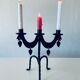 Swedish iron candle holder