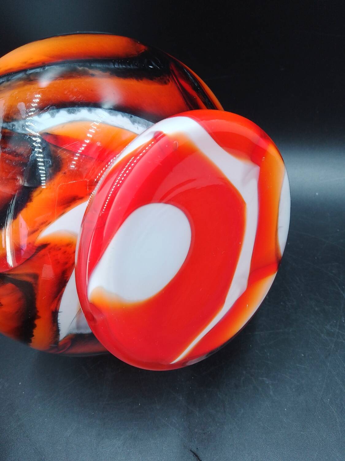 Modernist Murano glass jug by Carlo Moretti, 1960s