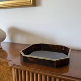 Hollywood regency octagonal tray, Italy 1970s
