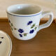 Tasse Bleuets tisanière / théïère Pillivuyt complète décor Barbeau