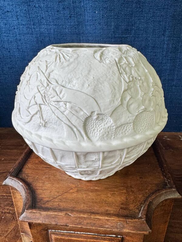 Photophore signé Bernardaud en porcelaine de Limoges