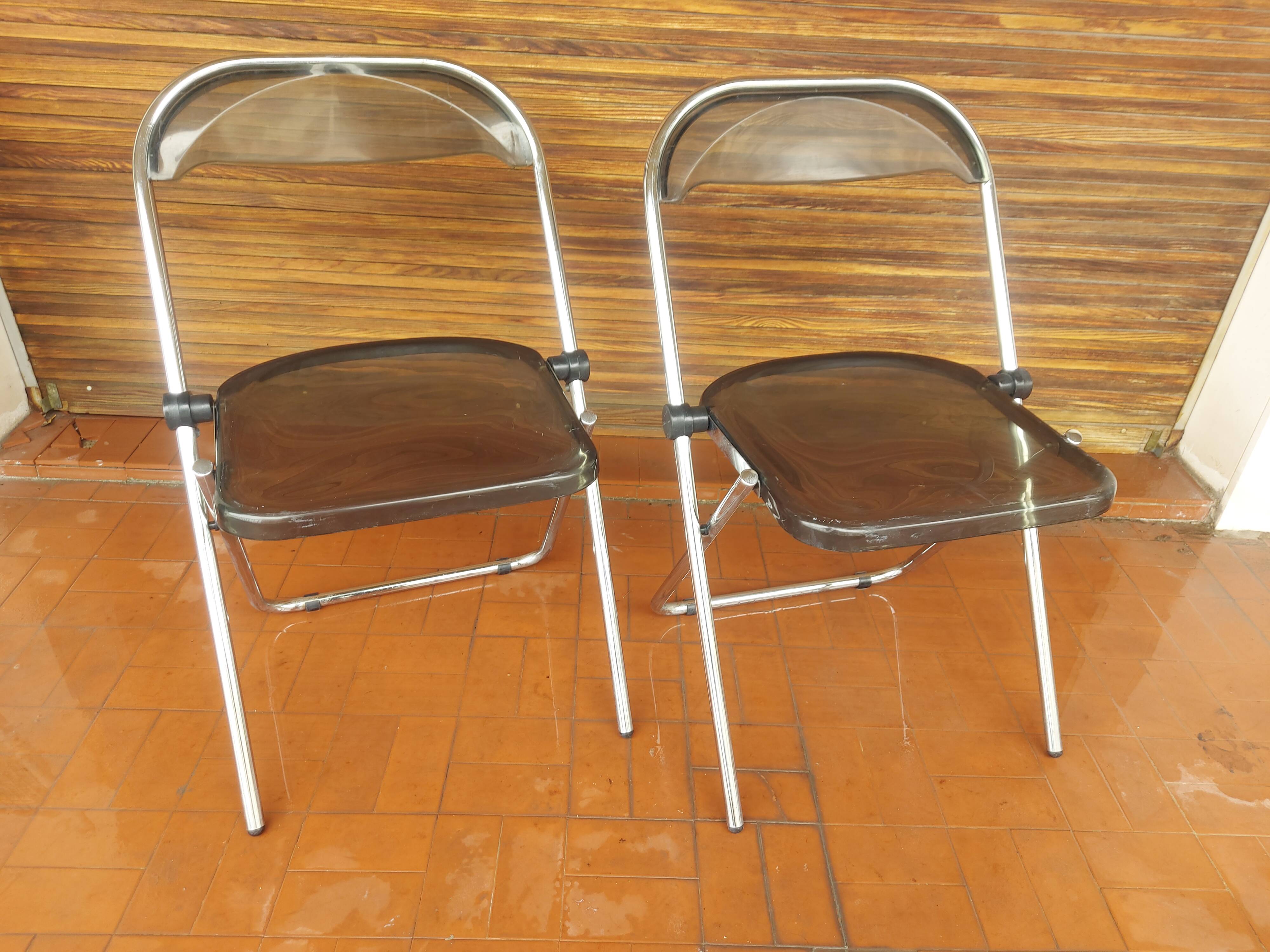 2 folding chairs in plexi , Itialienne , 2inn in Lissone