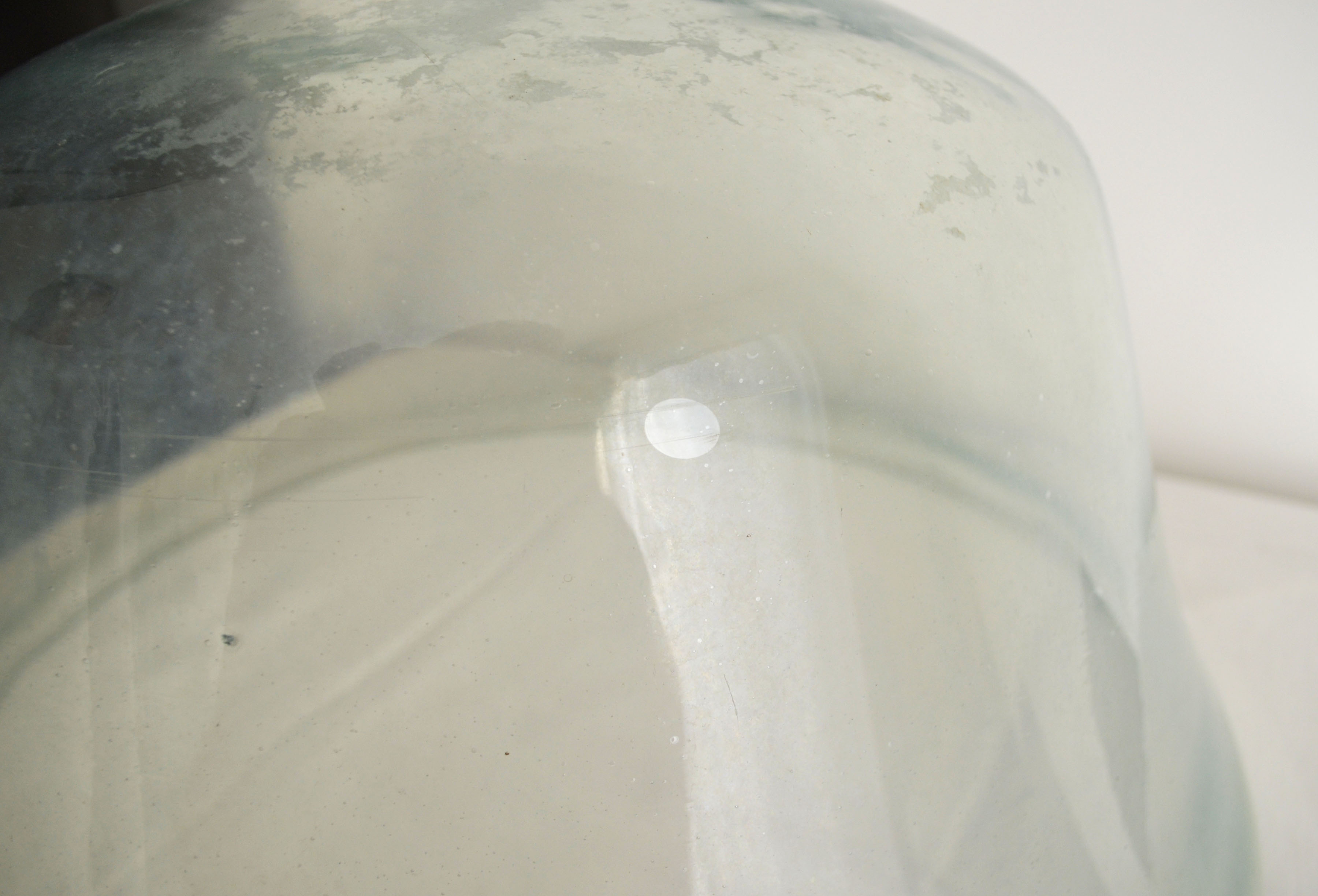 Cloche de jardin en verre soufflé