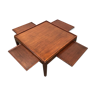 Table basse à système scandinave, en bois massif