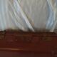 Vintage 1940-1950s cardboard suitcase