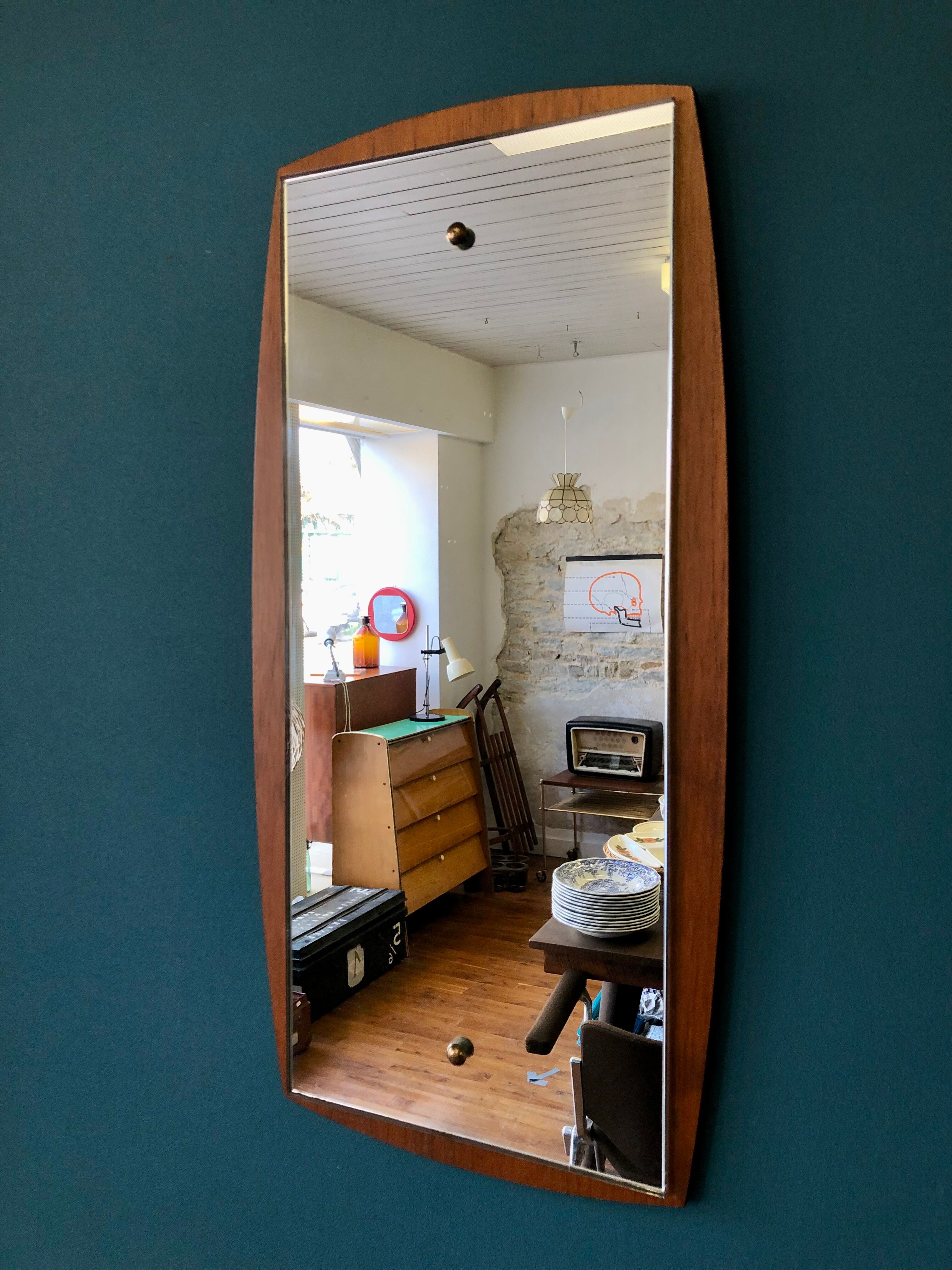 vintage mirror Scandinavian style