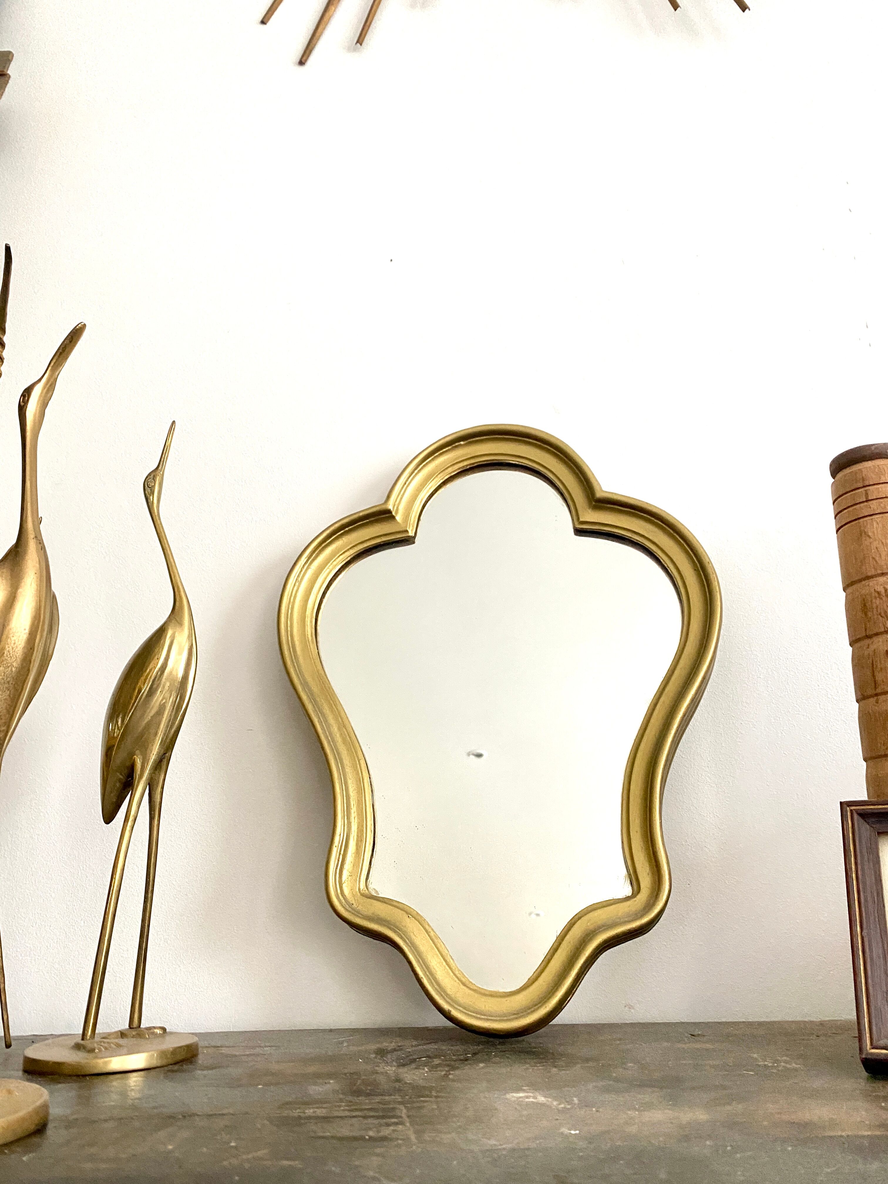 Miroir doré, 34x25 cm