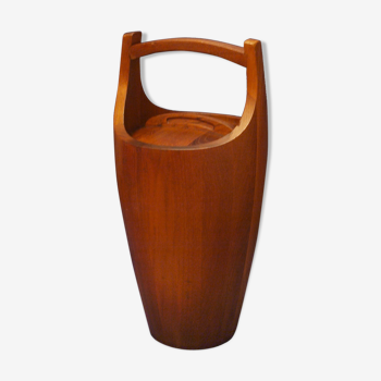 Jens Quistgaard's champagne or teak ice bucket for Dansk