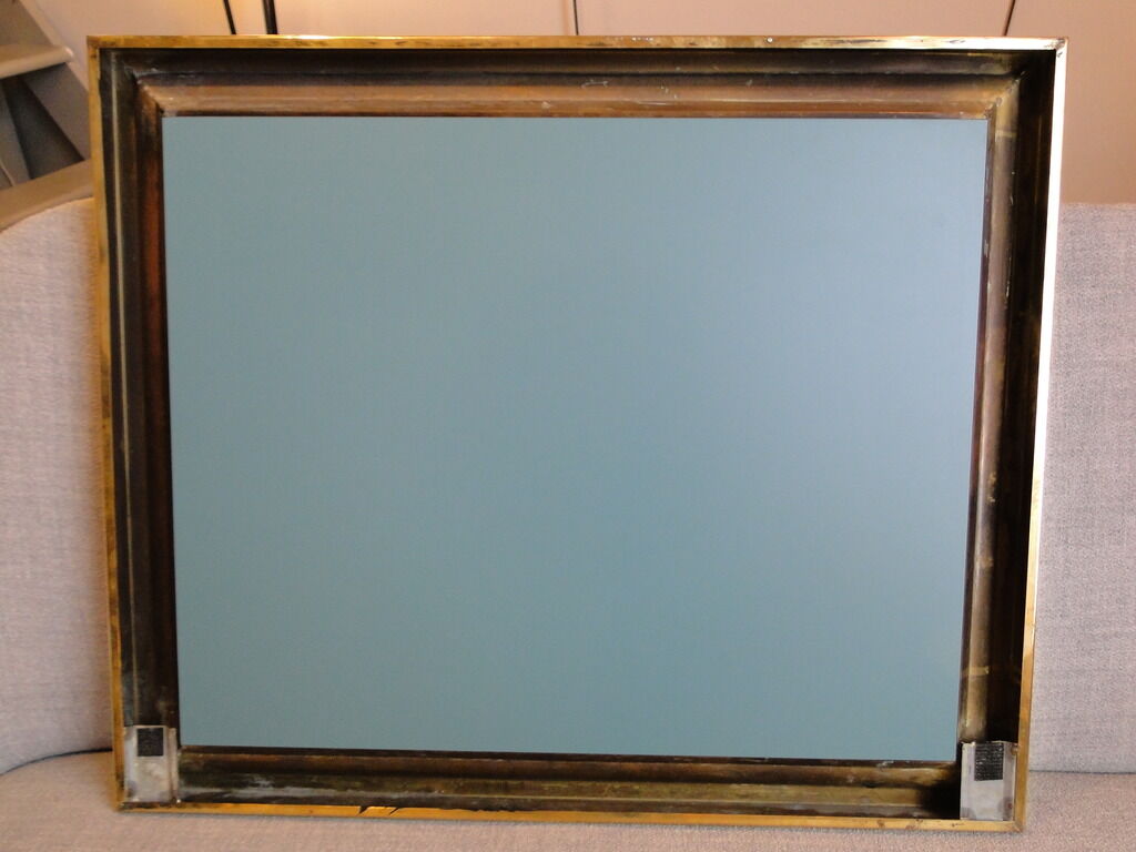 Brass mirror from the 1970's - 72cm x 86cm