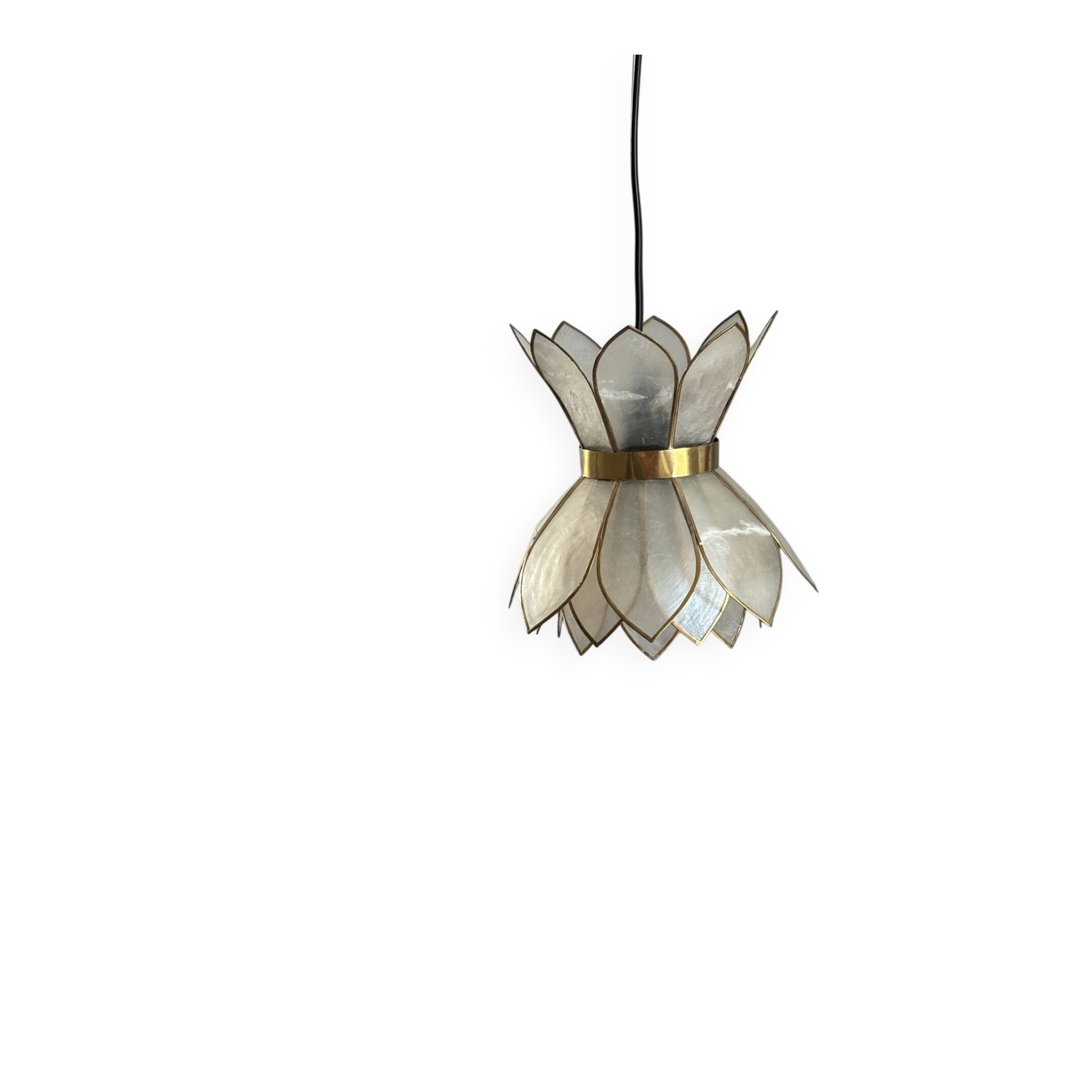 Suspension fleur en nacre