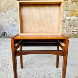 Vintage Scandinavian teak bedside table circa 1960's