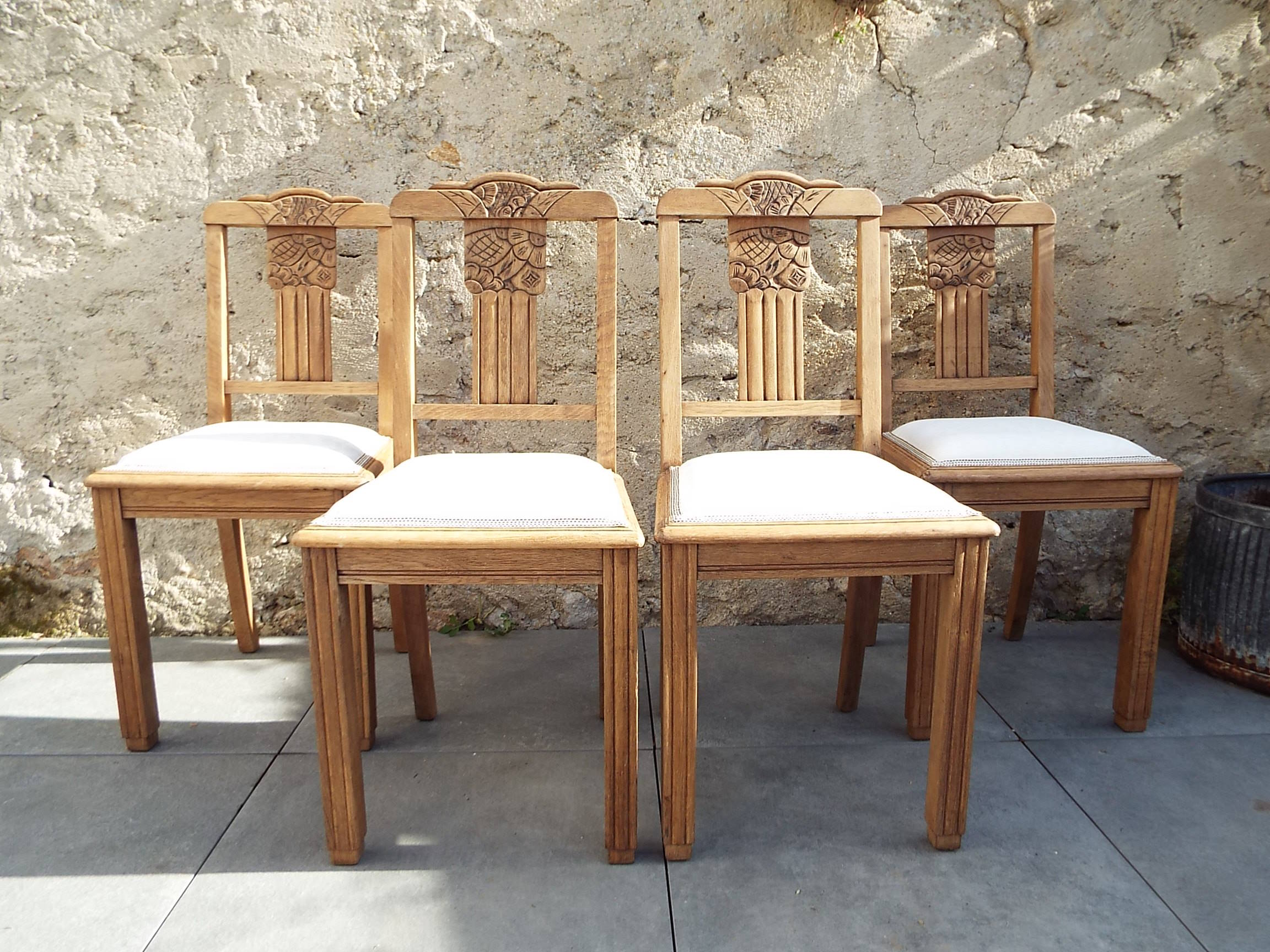4 art deco chairs