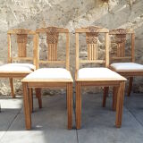 4 art deco chairs