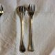 12 Christofle oyster forks in silver metal