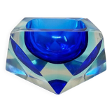 1960s Astonishing Blue Ashtray or Vide Poche By Flavio Poli for Seguso