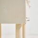 White painted nightstand with three drawers