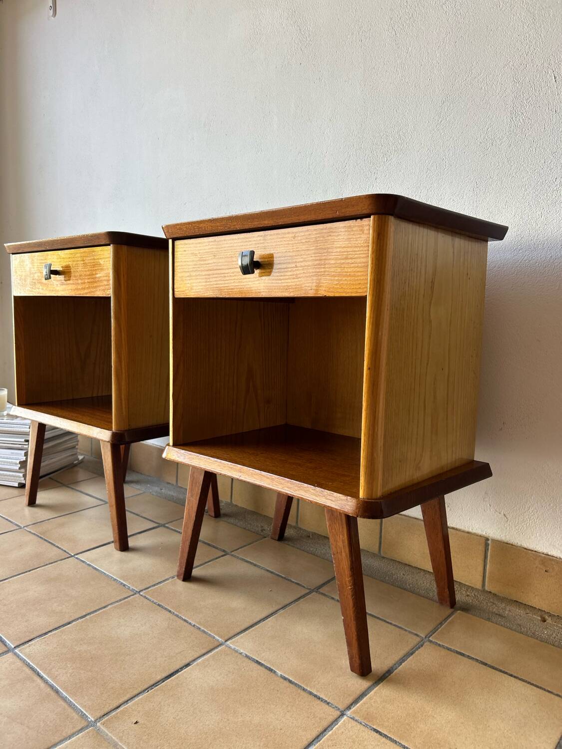 Vintage bedside tables