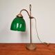 Art Deco brass and green opaline desk lamp, 1920-30