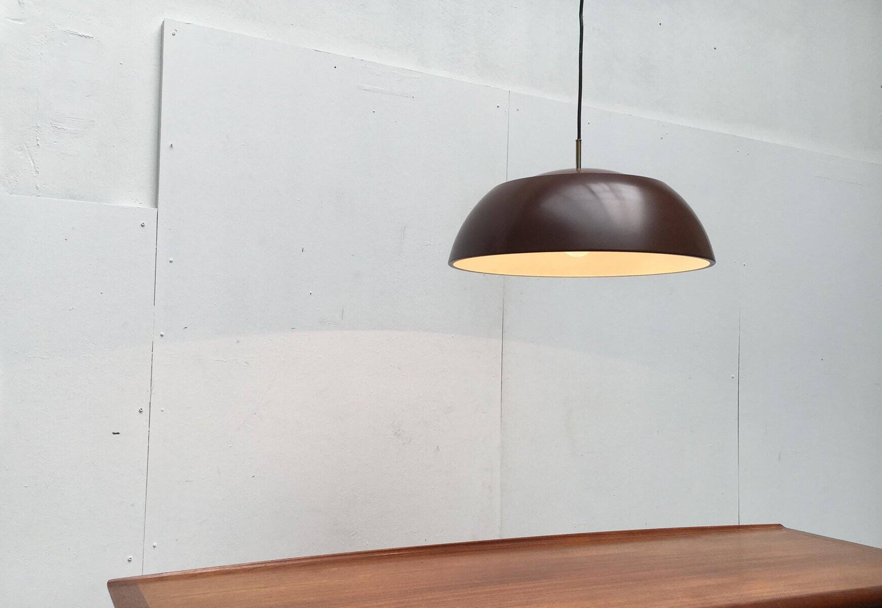 Vintage Danish suspension light Frederiksdal by Poul Lund-Jensen Holmegaard