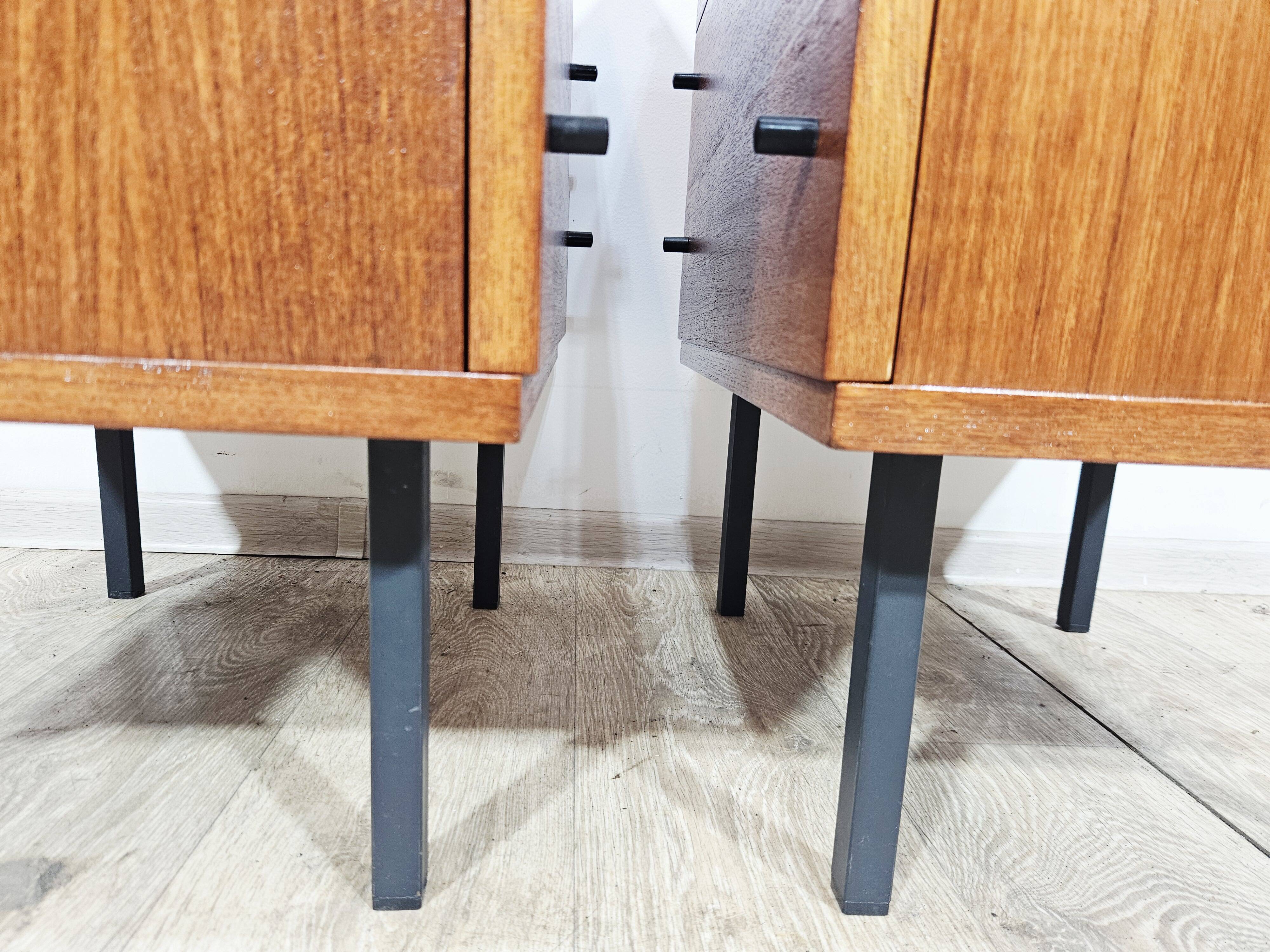 A pair of side cabinets, designed by Günter Renkel for REGO / Twen, Germany