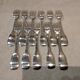 11 silver plated dessert forks, Francia goldsmith, single-flat, 18.9cm