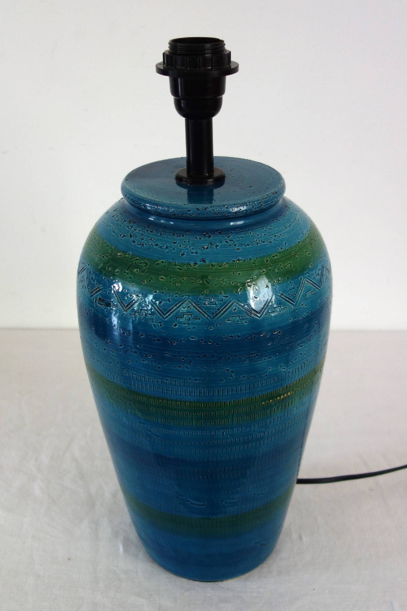 Bitossi ceramic lamp bases Italy 1970s