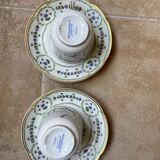 Set of two cups Bernardaud Limoge porcelain