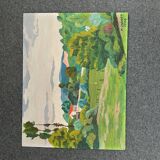 Landscape oil painting 1930