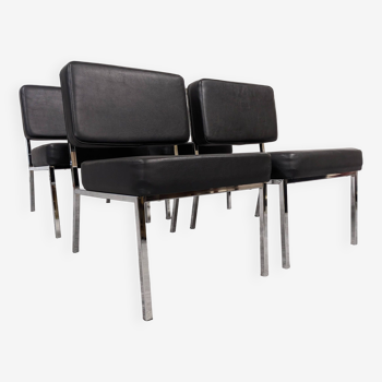 Series of 4 modernist armchairs from the 70s/80s