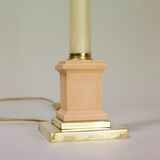 Lamp Tommaso Barbi Murano brass ceramic glass