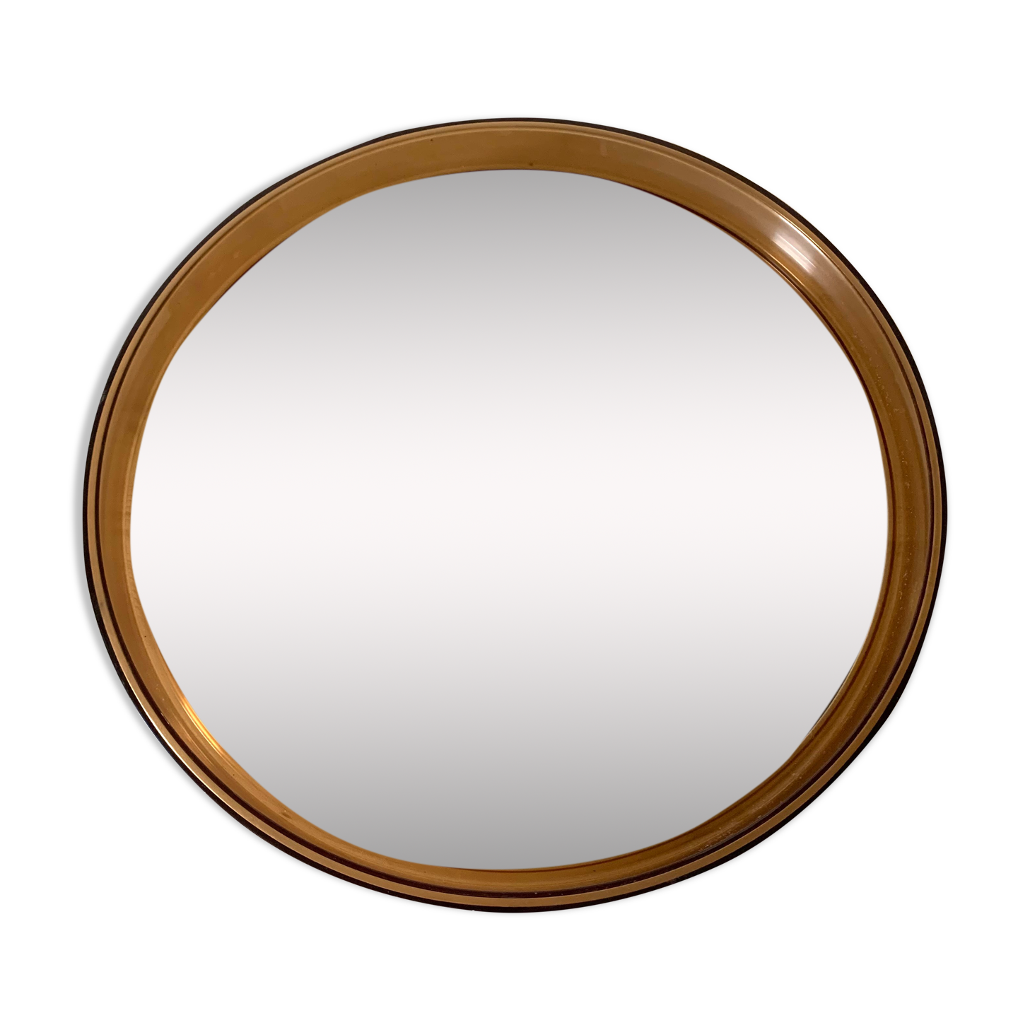 Vintage gilac round mirror 40cm